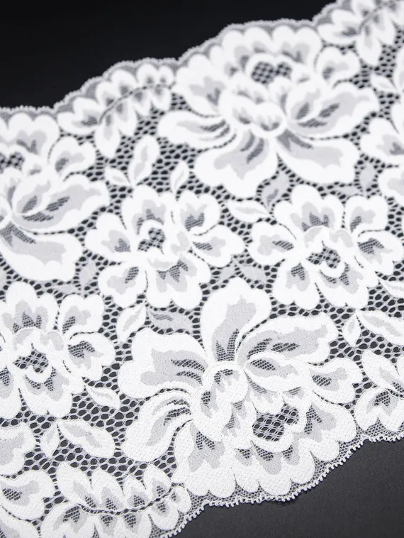 03-133 ОПТ Кружево эластичное 22,5 см, айвори 004