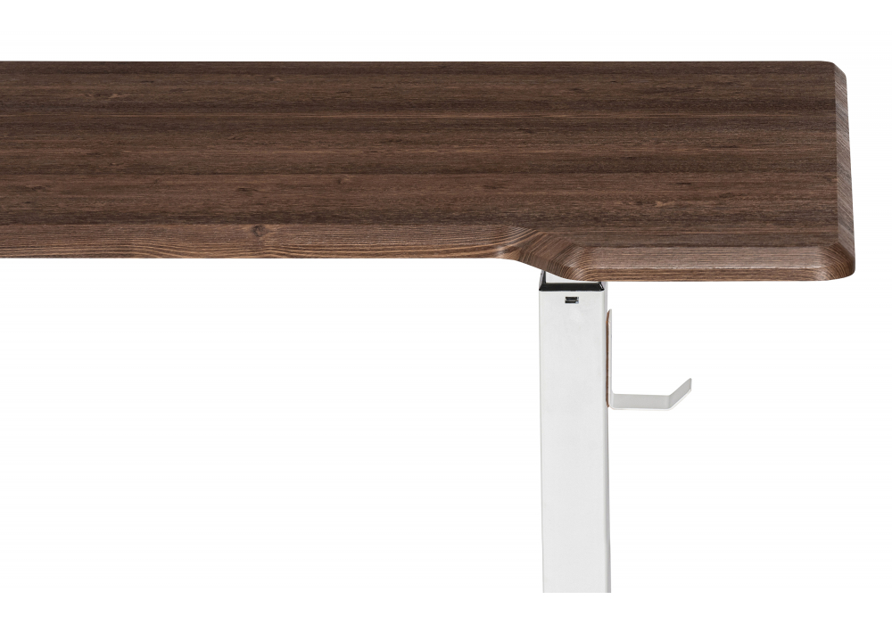 Компьютерный стол Woodville Маркос с механизмом подъема 120х75х75 орех кантри, белый