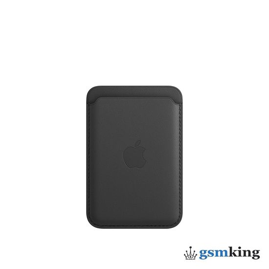 Leather Wallet MagSafe for iPhone Black (Чёрный)
