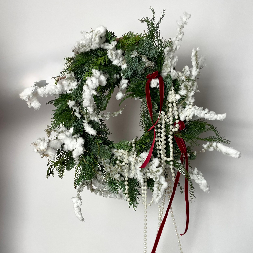 Венок Снежная хвоя