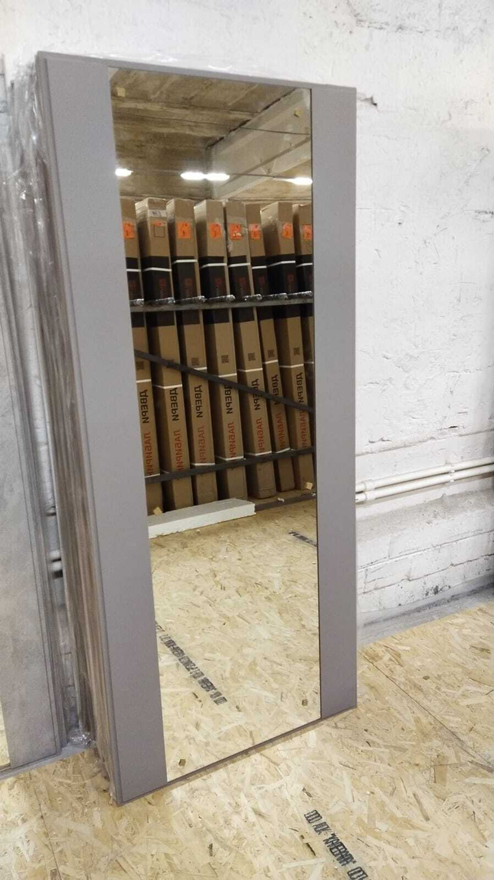 Дверь Входная Лабиринт LOFT  С зеркалом Максимум Грей софт