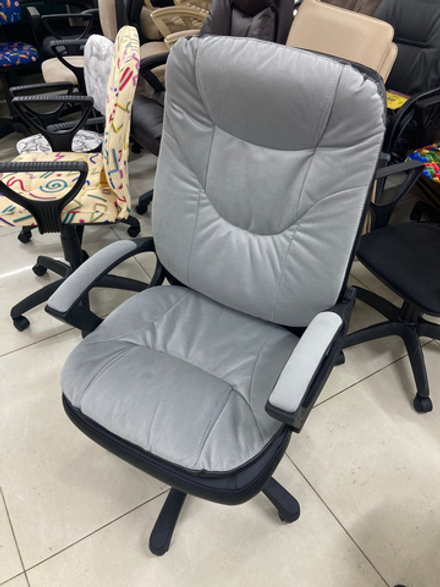 Кресло Фортуна-5 (50) вельвет серый Мех качания п Директор (в разборе)