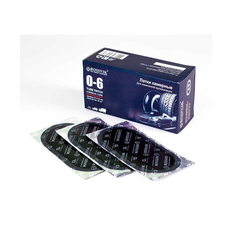 Латки овальные О6 (57х115), 20 шт. коробка