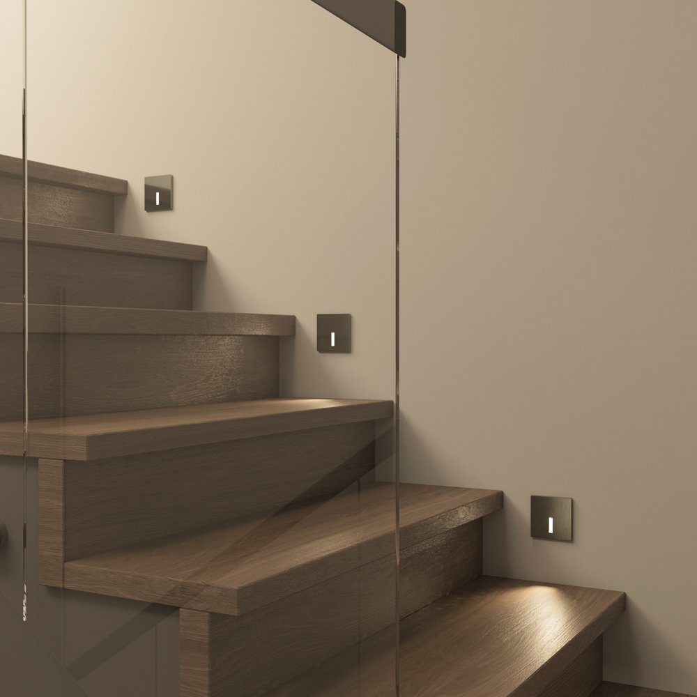 DK1030-NI Светильник встраиваемый в стену, IP 20, LED 3000K, 3 Вт, никель, алюминий