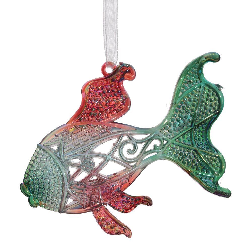 GAEM Украшение новогоднее "Рыба", L11 W3 H8 см, 2в.