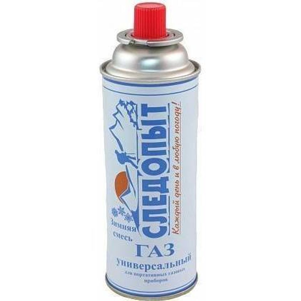 Газ для портативной плиты СЛЕДОПЫТ нажимного типа 220 гр. (зимний)