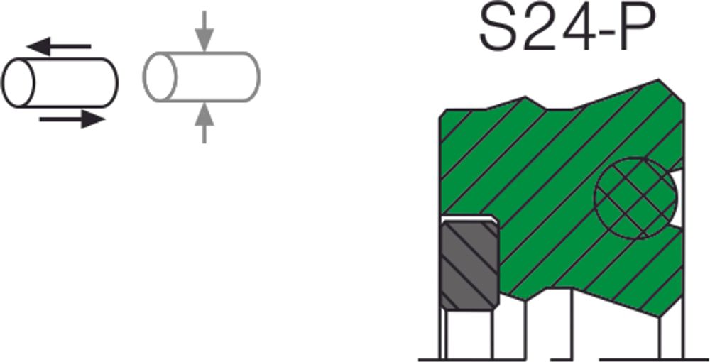Уплотнение штока S24-P аналог аксиос Aksios