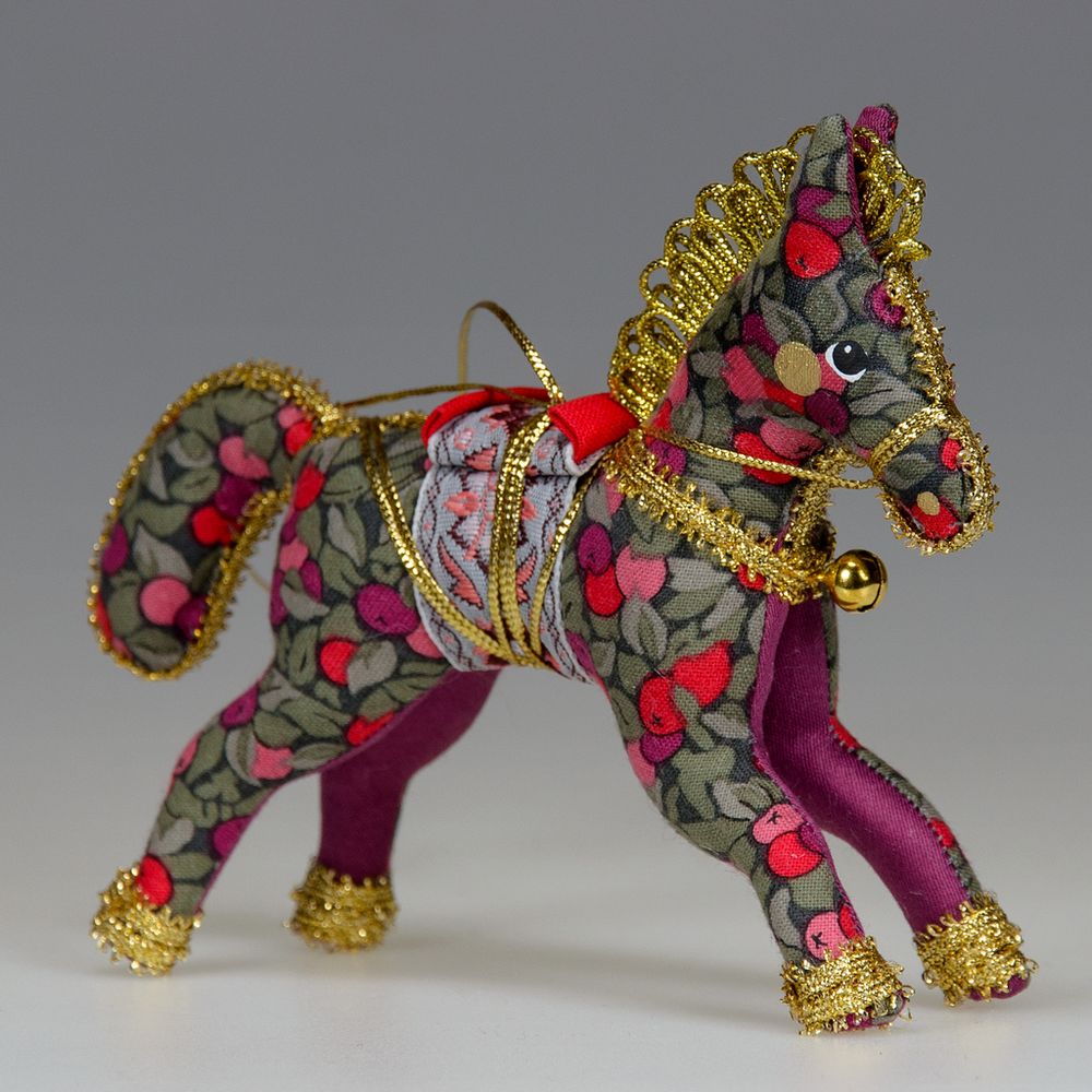 Ёлочная игрушка Лошадка Цирковая