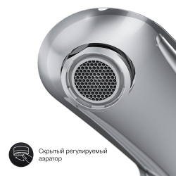 F8050000 Like, смеситель д/ванны/душа с термостатом, хром, шт