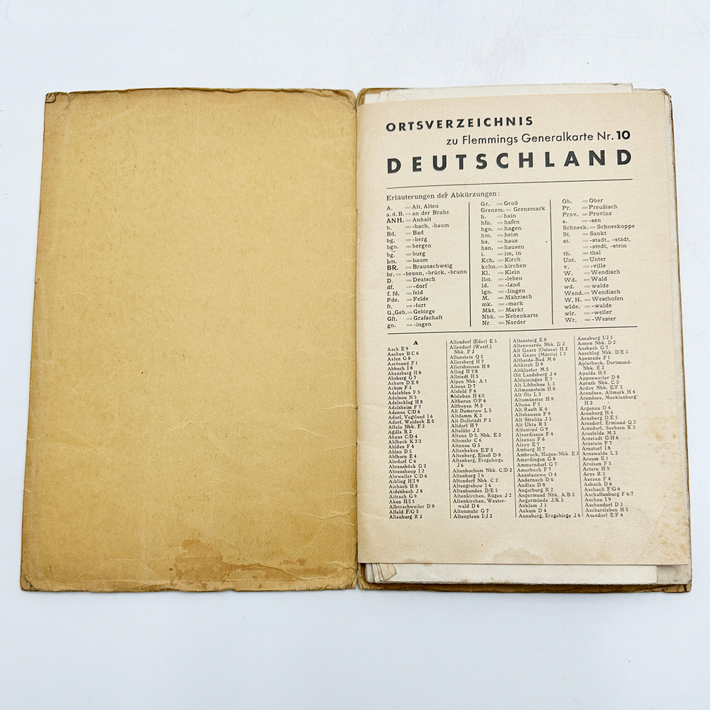Генеральные карты Флемминга, № 10 N: Германия (Deutschland). Берлин, Германия. Georg Westermann.1935
