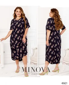 Платье 21-11-темно-синий Minova