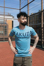 Футболка синяя Yakuza Premium 3609-1