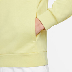 Мужская теннисная кофта Nike Court Fleece Tennis Hoodie - lemon chiffon