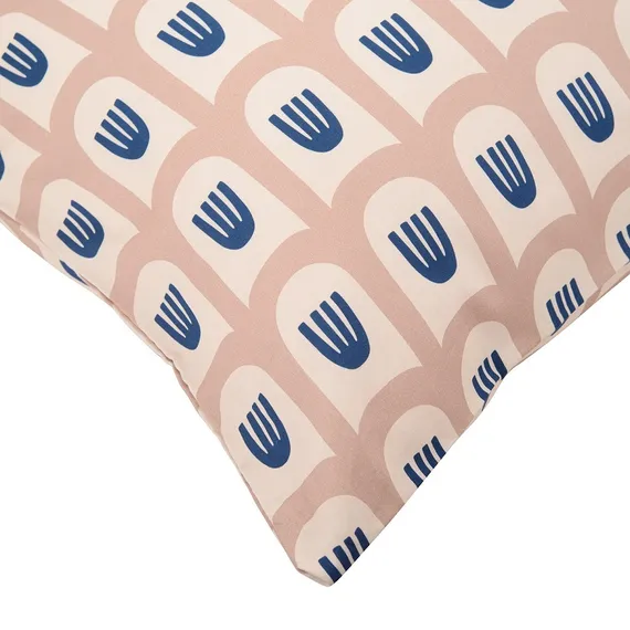 Набор из двух наволочек из сатина бежево-розового цвета с принтом blossom time из коллекции cuts&amp;pieces, 70х70 см