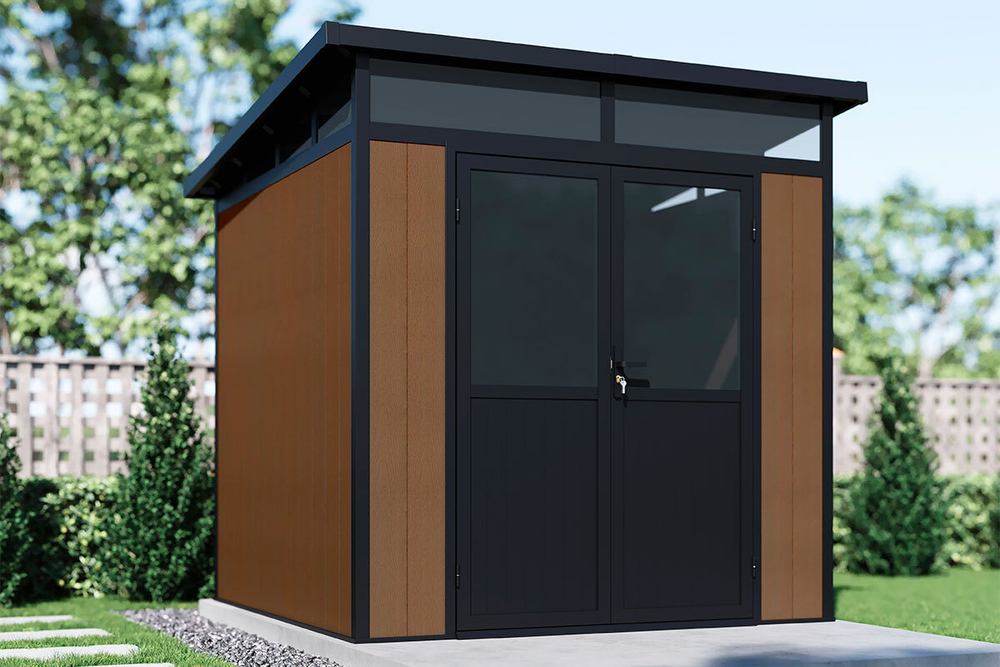 Садовый хозблок из ДПК Black Fox Defender 7x7