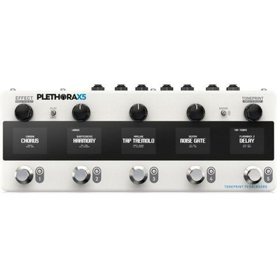 TC Electronic PLETHORA X5 Процессор эффектов для гитары, гитарный процессор, 5 эффектов, 127 пользовательских бордов, 75 пресетов TonePrint, MASH, тюнер UniTune, Bluetooth