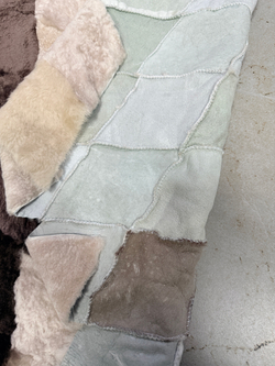 Меховой Коврик прикроватный накидка на кресло из овчины