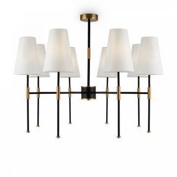 Люстра потолочная FR5196PL-08BBS черный Tida Freya