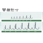 Тройник с флуоресцентной каплей Owner ST36BC "Рыбий глаз", Зеленый (8шт)