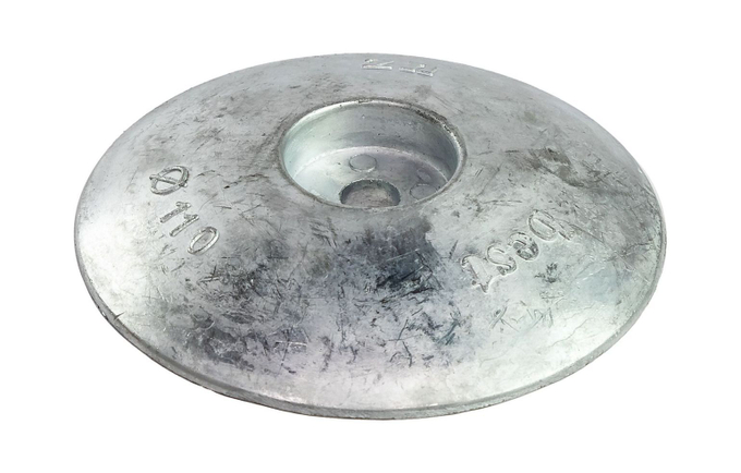 Анод цинковый для транцевых плит, D110 мм