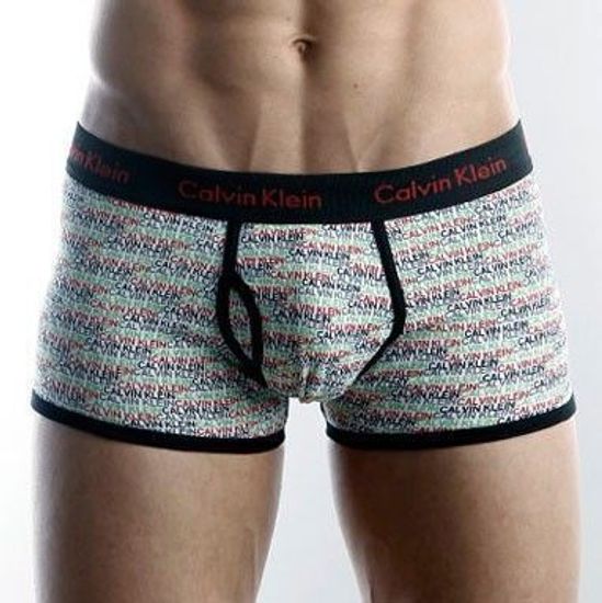 Мужские трусы боксеры Calvin Klein 365 print Black Small Letters CK2147