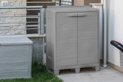 Уличная пластиковая тумба Toomax Woody's XL Light Grey