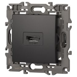 Розетка ЭРА Elegance 14-3114-05 HDMI IP20 антрацит