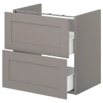 Тумба под умывальник - ENHET  IKEA/ ЭНХЕТ ИКЕА, 60x42x60 см, серый