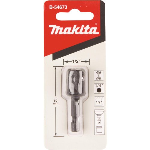 Адаптер Makita шестигранник 1/4" на квадрат 1/2"   B-54673
