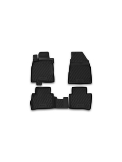 Коврики в салон для NISSAN Tiida 2004-2015, 4 шт. (полиуретан) CARNIS00029