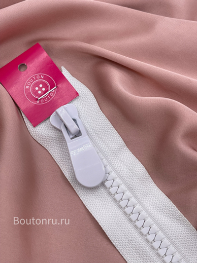 Молния тракторная двухзамковая белая