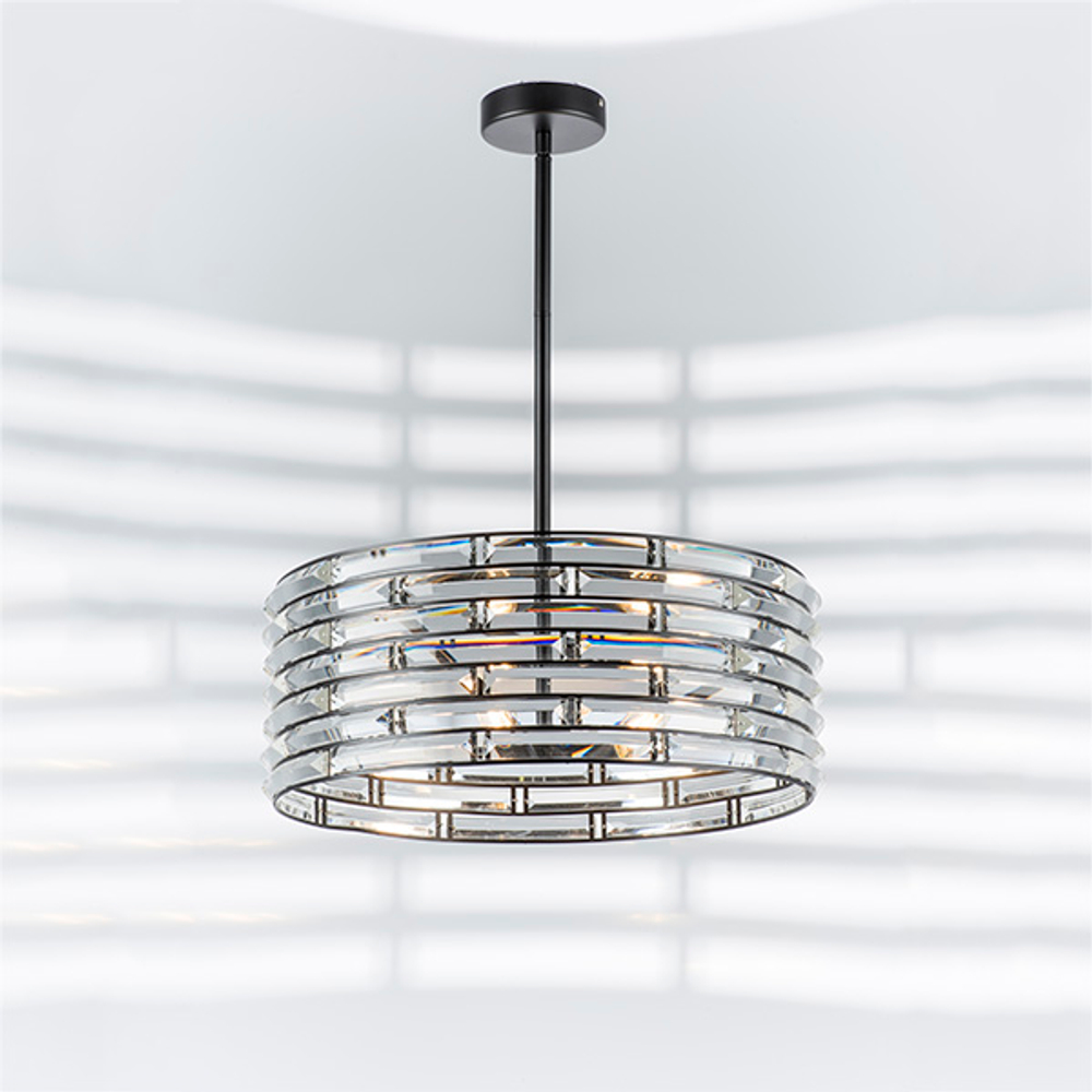 746068 Люстра AMERIGO 6х40W E14 УМБРА ПРОЗРАЧНЫЙ