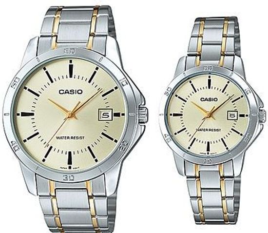 Парные часы Casio Standard: MTP-V004SG-9AUDF и LTP-V004SG-9AUDF
