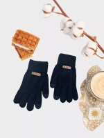 Перчатки тёплые сенсорные для смартфона зимние вязаные