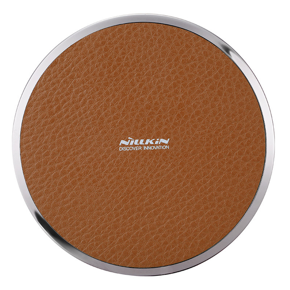 Беспроводная зарядка с имитацией кожи коричневого цвета Magic Disk 3 от Nillkin