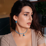 Серьги Fiore Luna Aquamarine A2110SW-E04.22 BL/S