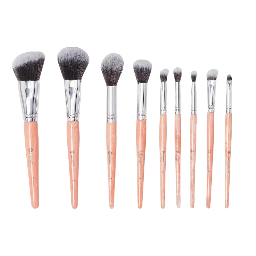 BH Cosmetics Rose Quartz 9 piece brush set