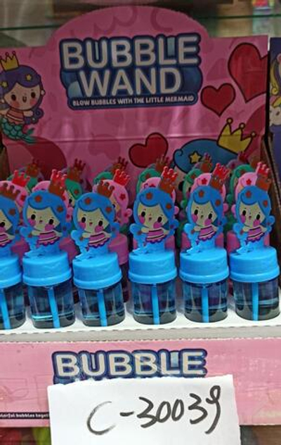 Мыльные пузыри Принцесса 13 см, 4 цвета микс, с-30039