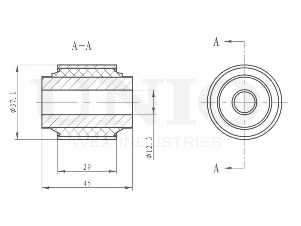 Сайлентблок задней цапфы UNIO RMP-20368