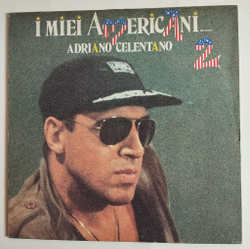 Винтажная виниловая пластинка LP Adriano Celentano I Miei Americani (Tre Puntini) 2 (Italy 1986)