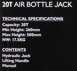 Домкрат пневмогидравлический подкатной 20т JCB JCB-TQ20002 (TQ20007)