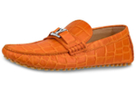LOUIS VUITTON Hockenheim Moccasin Shoes "Orange"