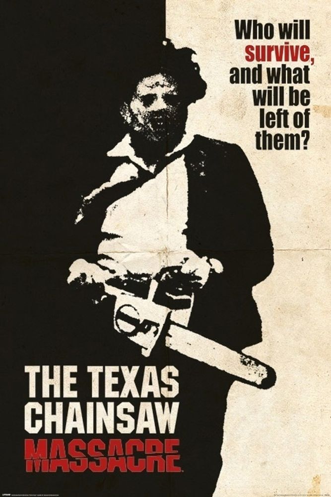 Лицензионный постер (334) Texas Chainsaw Massacre (Who Will Survive?)