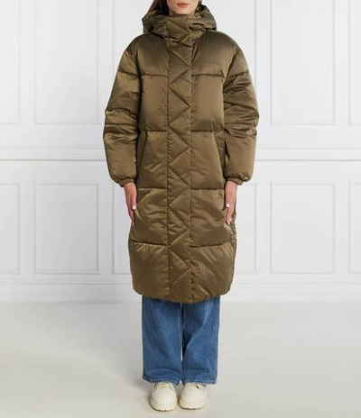 Пальто SATIN Tommy Jeans - зеленый(DW0DW16587)