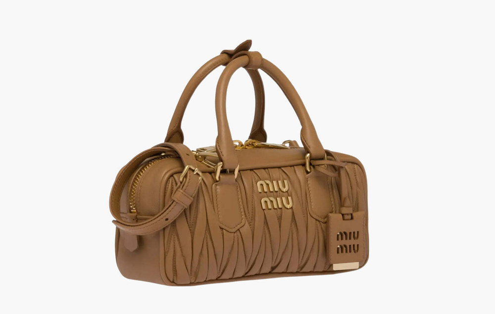 Сумка Miu Miu Matelassé Nappa Leather Mini Arcadie Bag "Caramel"