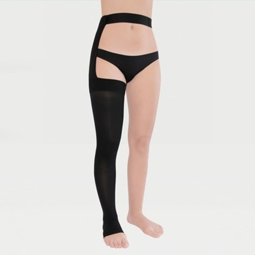 Чулок медицинский компрессионный LUOMMA IDEALISTA, ID-330 откр.мысок (M norm правый, 1 класс, карамель)