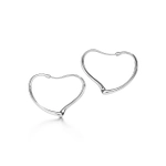 Серьги - кольца из серебра 925 , Tiffany💠Open heart.  ✨Exlusive✨