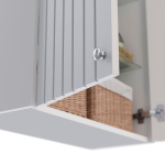 Шкаф Lemark ROMANCE 60 см подвесной, 2-х дверный белый глянец