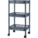 Этажерка Keeplex Light на колесиках трехсекционная малая прямоуг. 37х69 см космический