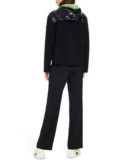 Marc Cain Куртка спортивная с капюшоном и лаковыми вставками